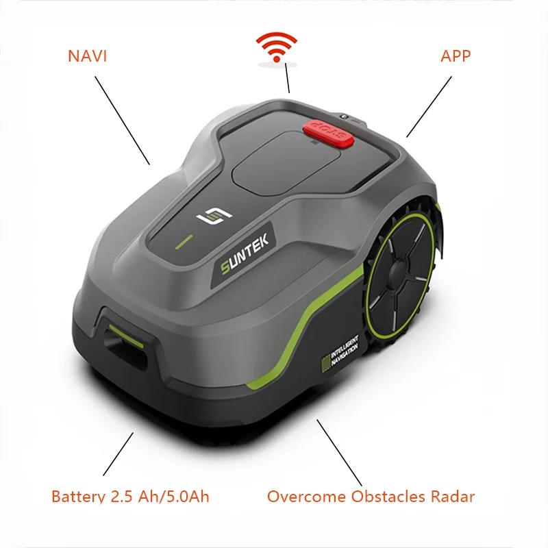 Smart Garden Drawing - เครื่องตัดหญ้าอัตโนมัติ NAVI HOME USED สำหรับสวนในบ้าน ควบคุมด้วยรีโมทอัจฉริยะ