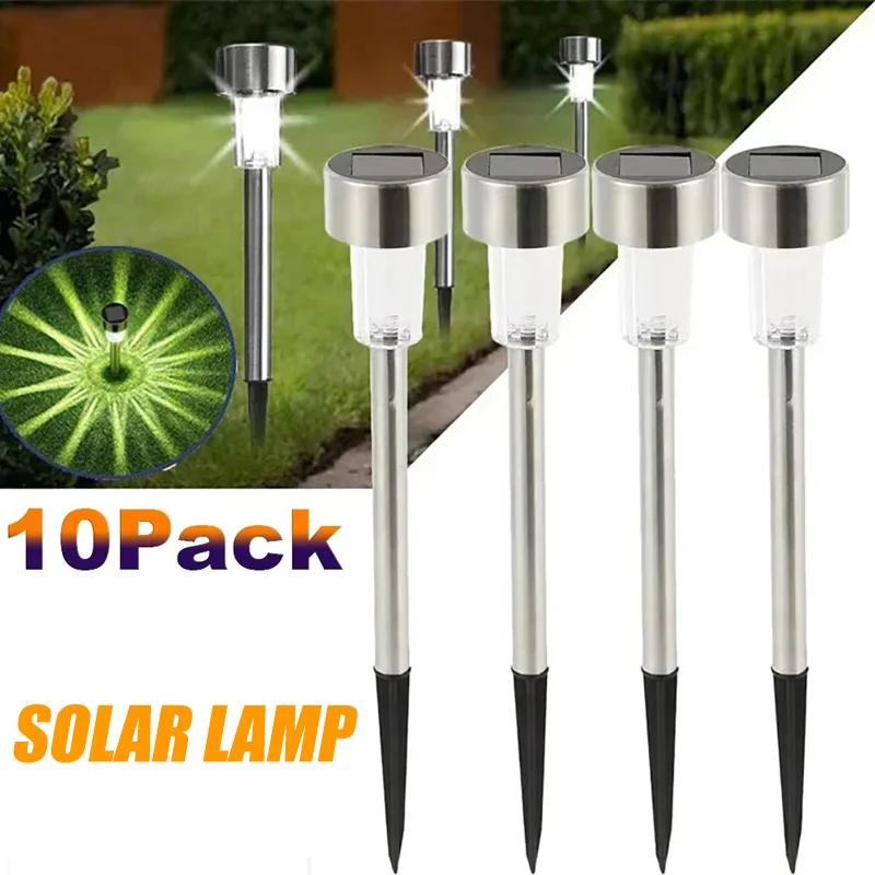 Smart Garden Solar - ไฟกลางแจ้งพลังงานแสงอาทิตย์โคมไฟสวนพลังงานแสงอาทิตย์กันน้ําภูมิทัศน์เส้นทางกลางแจ้งสําหรับลานสนามหลังบ้านสนามหญ้าลานตกแต่ง