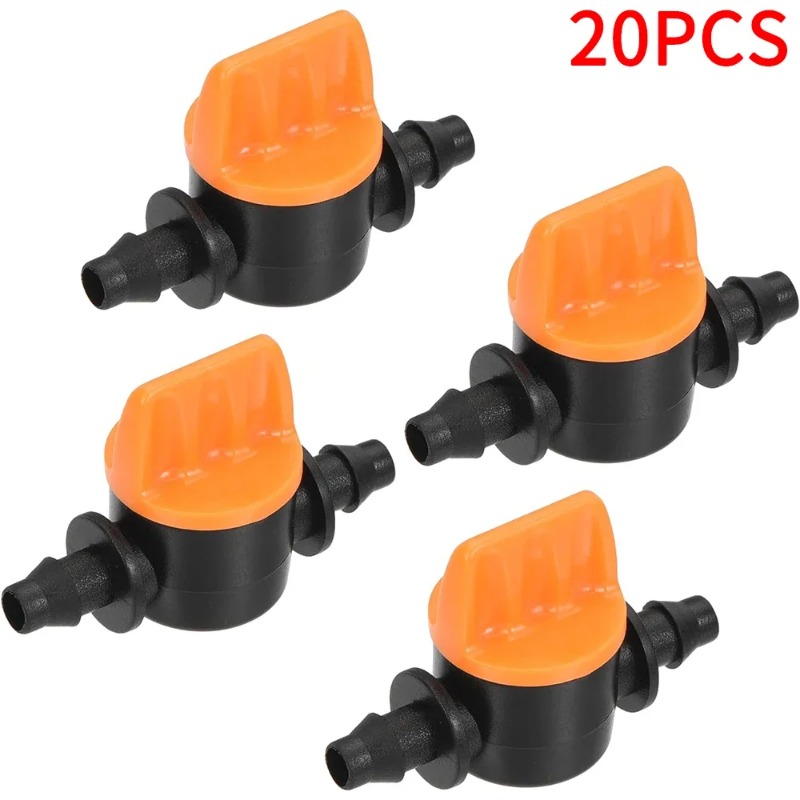 Smart Garden Hose Valve - 1 ชิ้น 20 ชิ้น ข้อต่อวาล์วสายยางสำหรับระบบน้ำหยด, ข้อต่อควบคุมการไหลของน้ำขนาด
