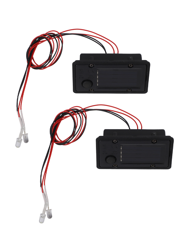 Smart Garden Solar - กล่องไฟพลังงานแสงอาทิตย์ 2 ชิ้น พร้อมหลอดไฟ LED ติดตั้งง่าย