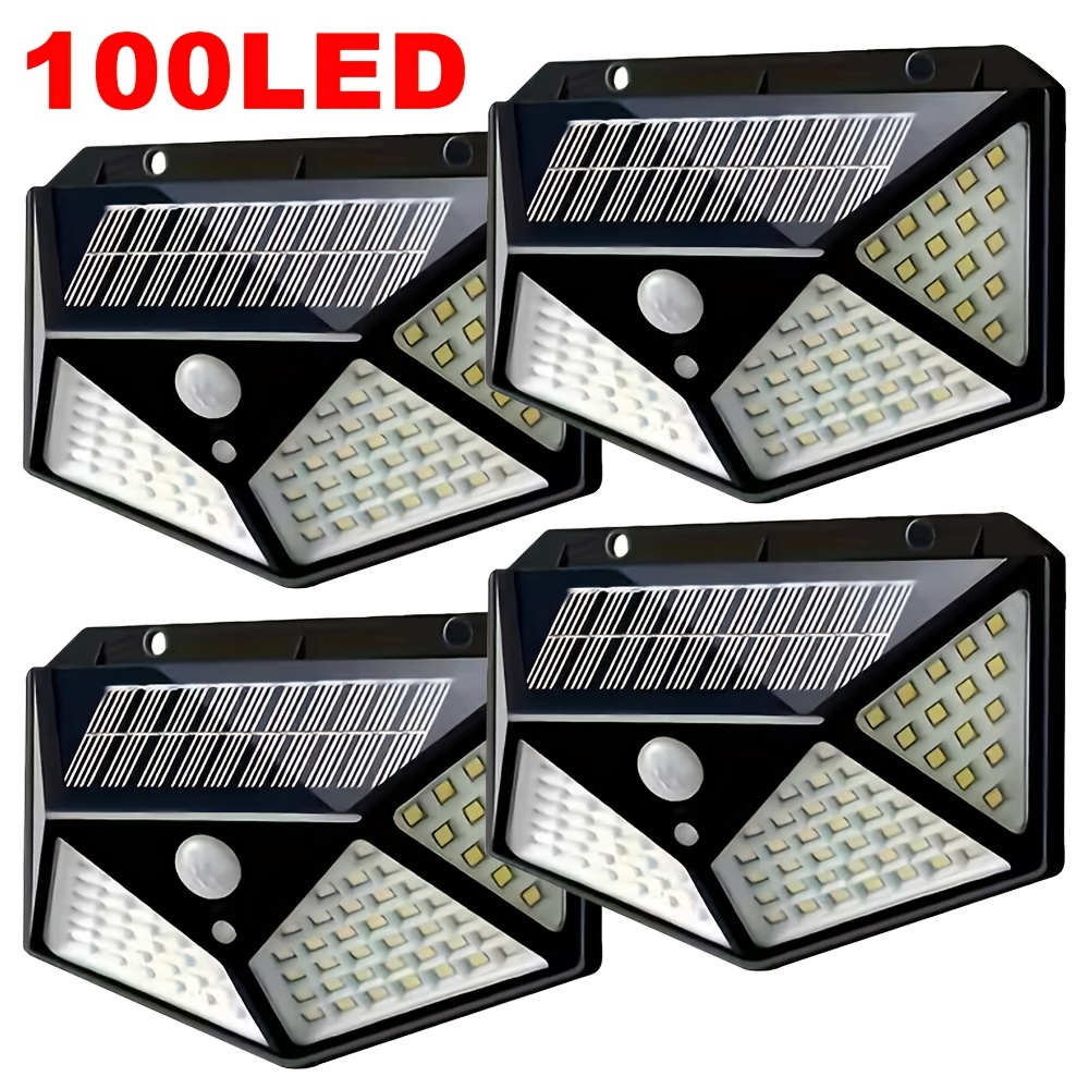 Smart Garden Solar - ไฟสวนโซลาร์เซลล์ 100LED สำหรับภายนอกอาคาร พร้อมเซ็นเซอร์ตรวจจับความเคลื่อนไหว กันน้ำ ใช้ติดผนัง