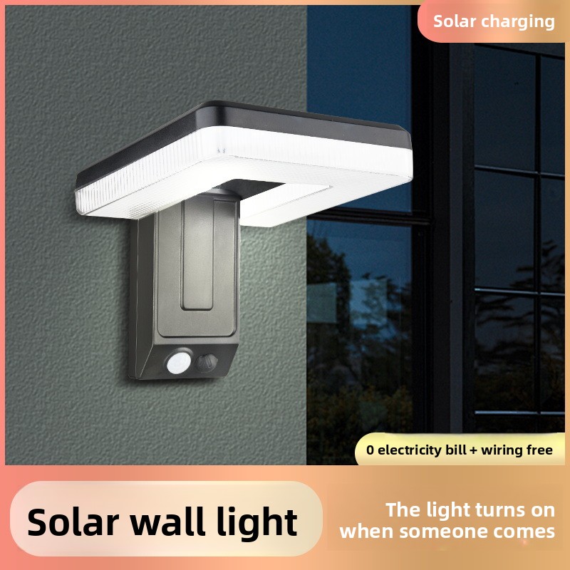 Smart Garden Solar - ใหม่สมาร์ทกลางแจ้งโคมไฟติดผนังพลังงานแสงอาทิตย์ยุโรปสไตล์ Motion Sensor สวนไฟ Security Light