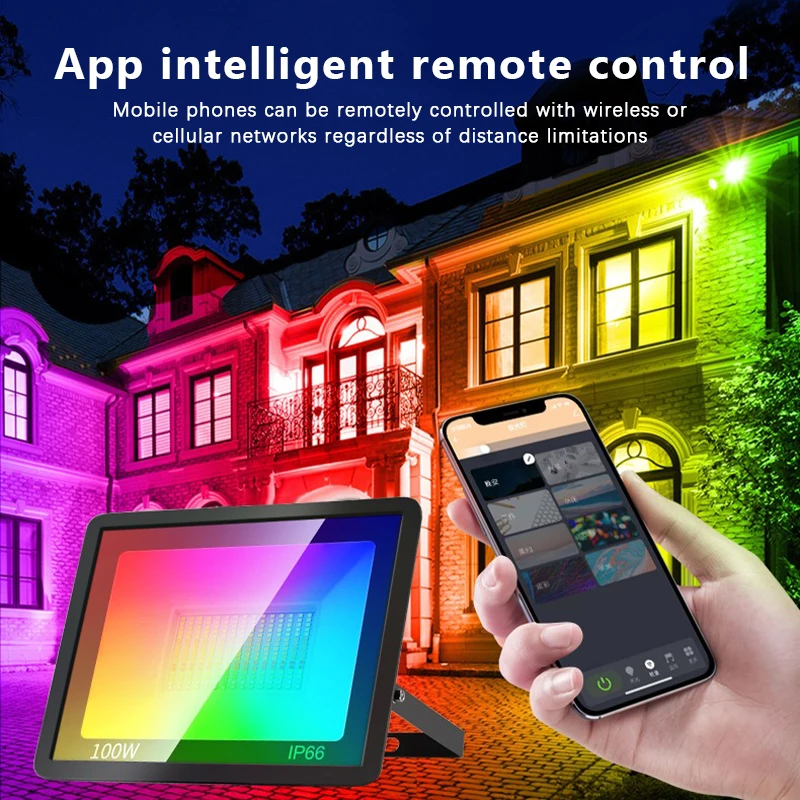 RGB TUYA Floodlight สมาร์ท APP - Smart Garden Drawing บทวิจารณ์และราคา