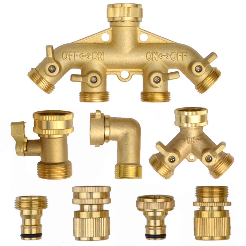 Heavy Duty ทองเหลือง 1-2-4 way - Smart Garden Hose Valve บทวิจารณ์และราคา