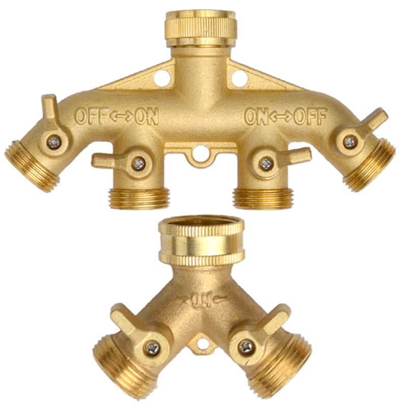 Heavy Duty ทองเหลือง 1-2-4 way - Smart Garden Hose Valve บทวิจารณ์และราคา