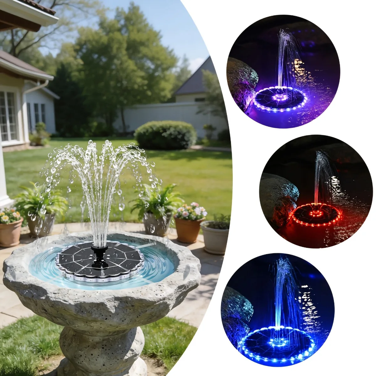 น้ำพุพลังงานแสงอาทิตย์ 3.5W สำ - Smart Garden Solar บทวิจารณ์และราคา