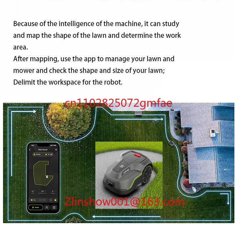 หุ่นยนต์ตัดหญ้าอัตโนมัติสำหรับ - Smart Garden Drawing บทวิจารณ์และราคา