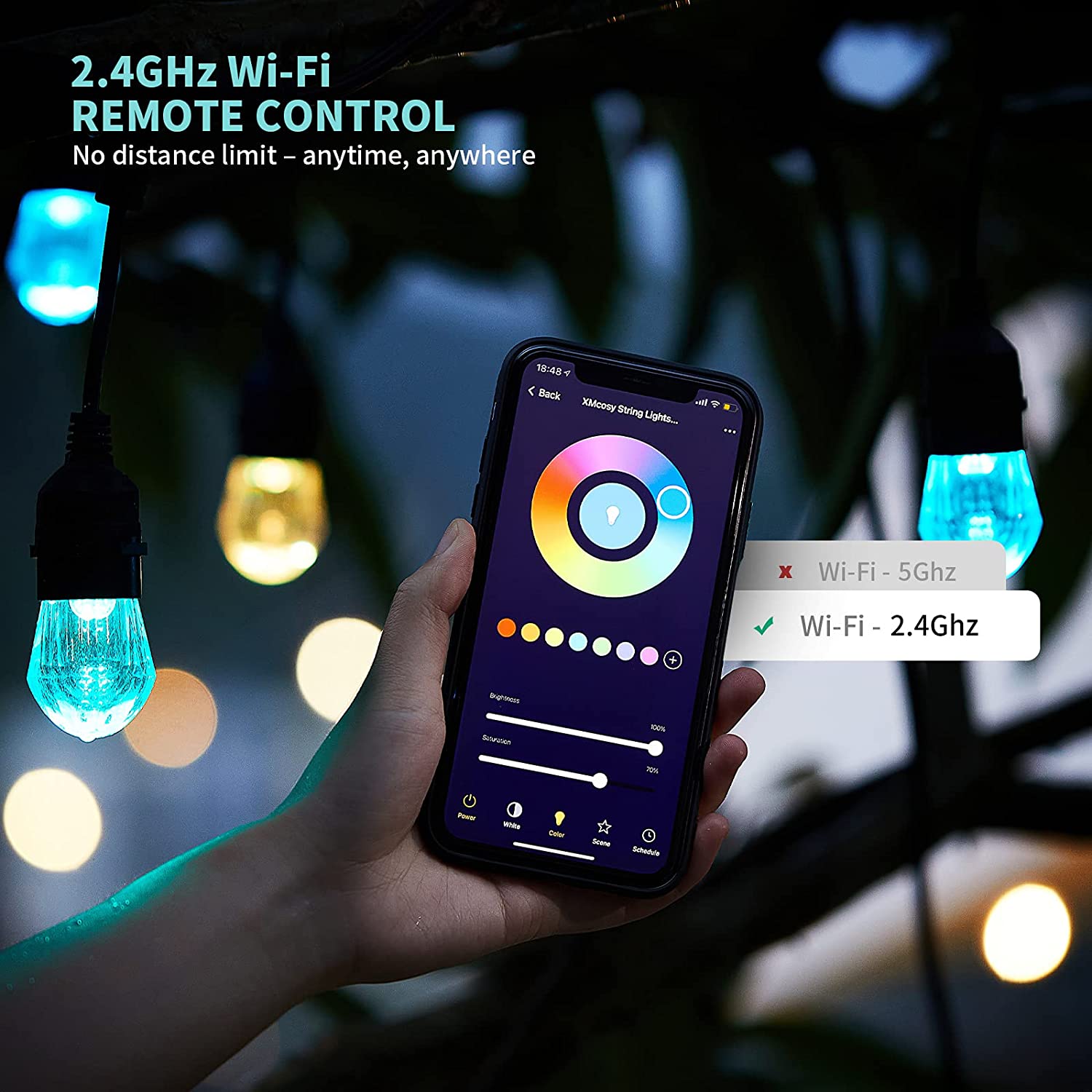 Wifi Tuya หลอดไฟแอลอีดีแบบสาย  - Smart Garden Festoon Lights บทวิจารณ์และราคา