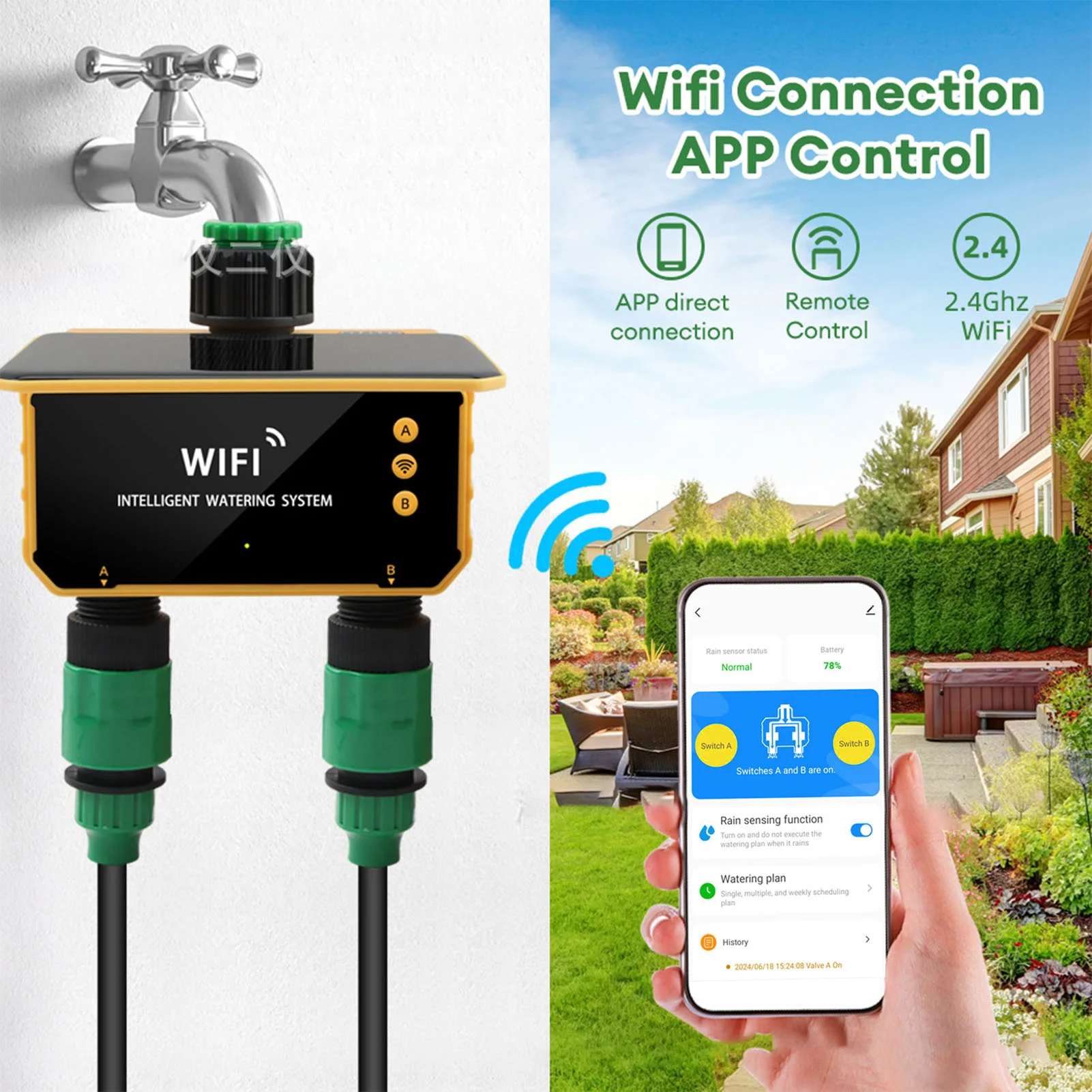 ตัวตั้งเวลาควบคุมการรดน้ำอัจฉร - Smart Garden Solar บทวิจารณ์และราคา