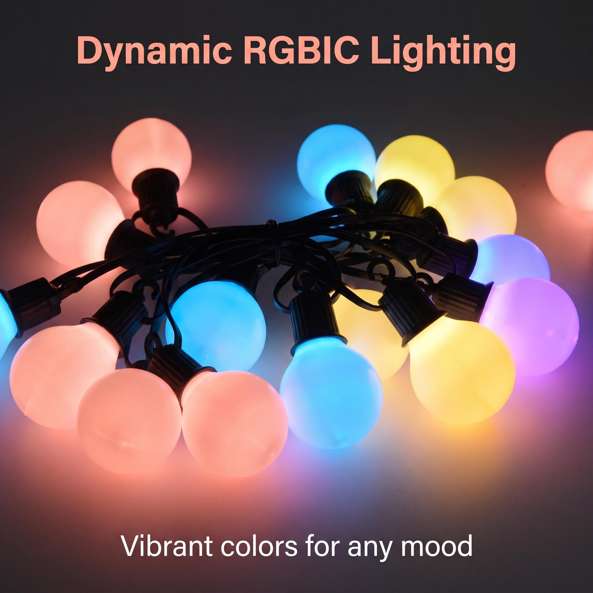 หลอดไฟ LED อัจฉริยะ WIFI G40 ส - Smart Garden Festoon Lights บทวิจารณ์และราคา