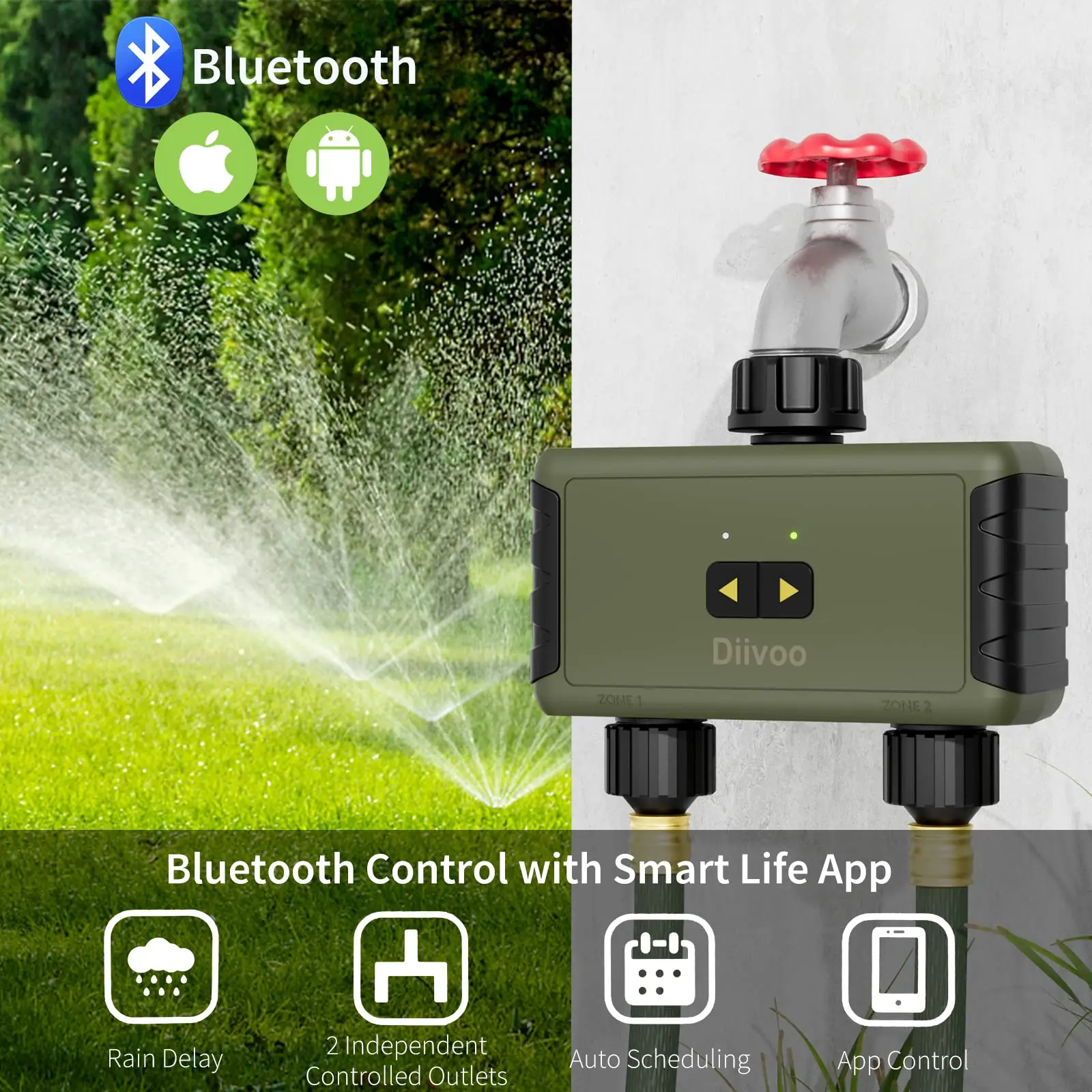 ไดวู ทิมเมด สปริงเกลอร์ สำหรับ - Smart Garden Products บทวิจารณ์และราคา